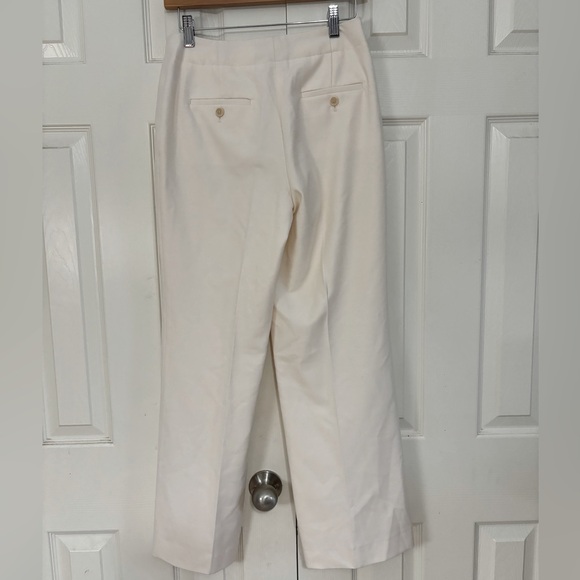 Talbots Women's Easy White Wide Leg Pants 4P - Picture 4 of 5